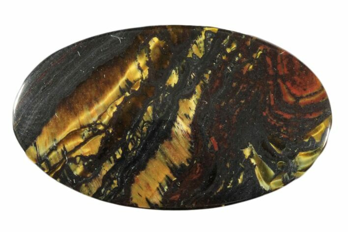 Tiger Iron Stromatolite Oval Cabochon #171318